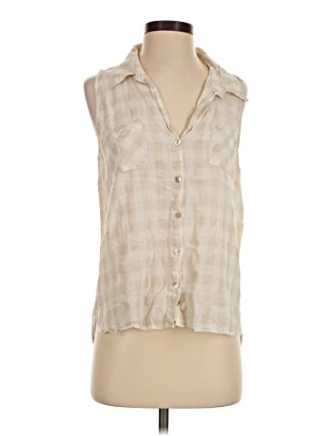Just Living Sleeveless Button-Down Shirt (view 1)