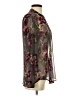 Kut from the Kloth 100% Polyester Floral Brown Long Sleeve Blouse Size S - photo 4