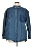 Heidi Merrick Blue Denim Jacket Size L - photo 1