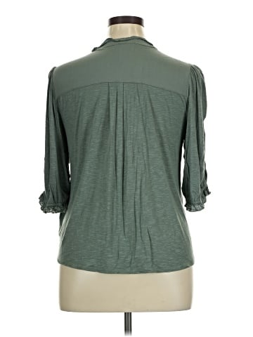 Democracy 3/4 Sleeve Button-Down Shirt (view 2)