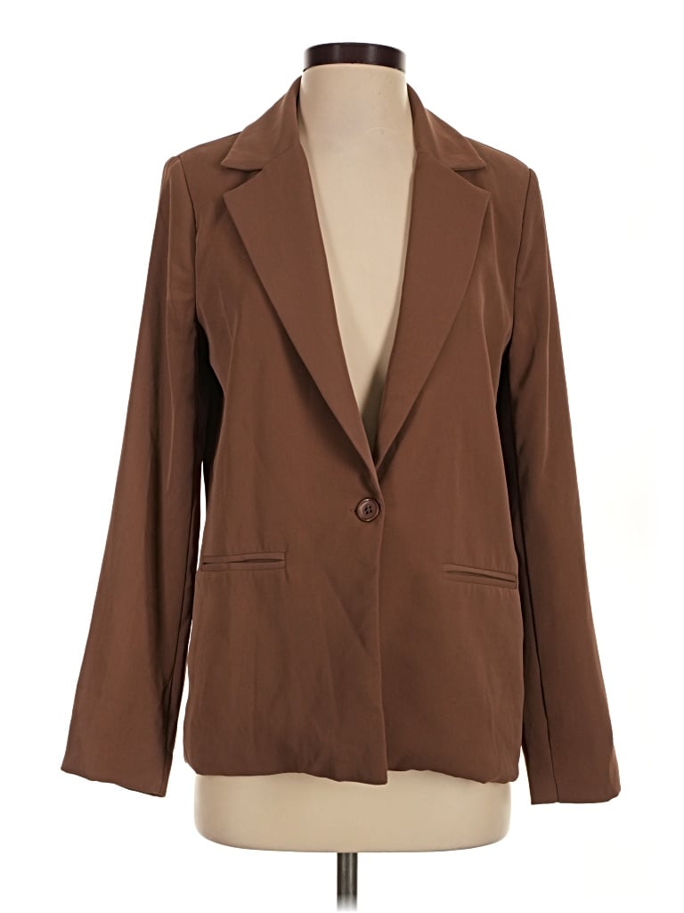 Pre-owned Forever 21 Blazer Jacket In Brown