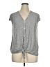 Max Studio Gray Sleeveless T-Shirt Size 1X - photo 1