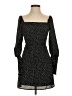 Mi ami 100% Polyester Polka Dots Black Casual Dress Size XS - photo 1