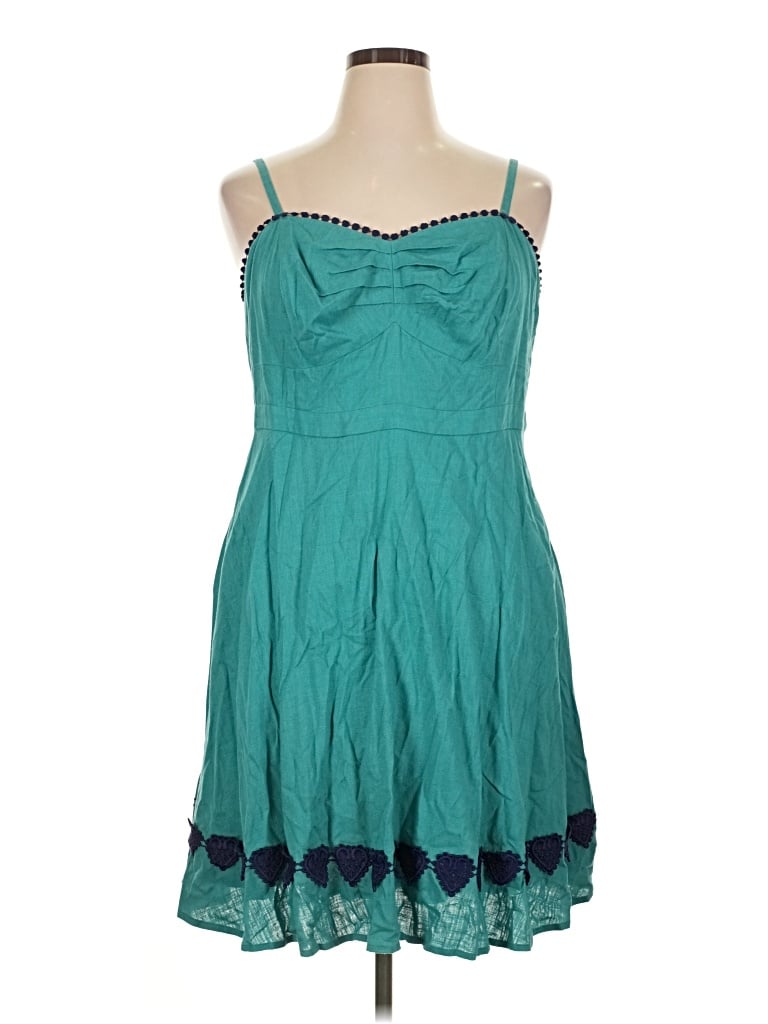 Pre-owned Modcloth Cocktail Dress In Teal