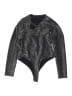 Haute Monde Metallic Silver Bodysuit Size S - photo 1