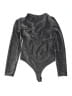 Haute Monde Metallic Silver Bodysuit Size S - photo 2
