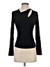 Krisa Black Long Sleeve Top Size S - photo 1
