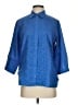 L.L.Bean 100% Linen Blue 3/4 Sleeve Button-Down Shirt Size XS - photo 1
