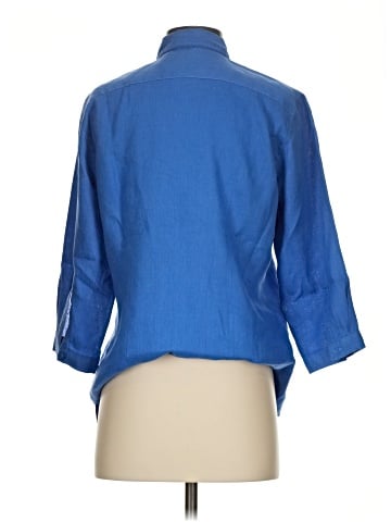 L.L.Bean 3/4 Sleeve Button-Down Shirt (view 2)