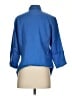 L.L.Bean 100% Linen Blue 3/4 Sleeve Button-Down Shirt Size XS - photo 2