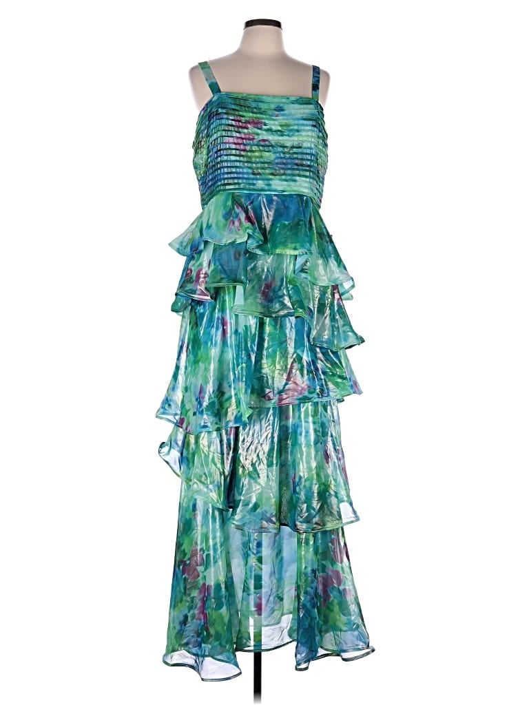 Pre-owned Taylor Cocktail Dress In Green