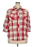Roper 100% Cotton Plaid Red 3/4 Sleeve Button-Down Shirt Size 2X - photo 1