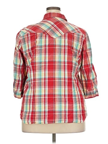 Roper 3/4 Sleeve Button-Down Shirt (view 2)