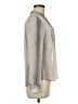 NY Collection Metallic Silver Long Sleeve Blouse Size M (petite) - photo 4