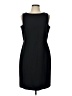 Talbots 100% Polyester Solid Black Cocktail Dress Size 12 - photo 1
