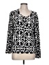 Appleseeds Black Long Sleeve Blouse Size L - photo 1