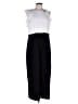 J.Crew 100% Polyester Color Block Black Casual Dress Size 16 - photo 1