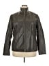 Kenneth Cole New York 100% Polyurethane Solid Brown Jacket Size XXL - photo 1