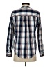 St. John's Bay 100% Cotton Plaid Blue Long Sleeve Button-Down Shirt Size S - photo 2