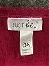 Just Be... Burgundy Short Sleeve Top Size 3X - photo 7