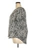 Chelsea & Theodore 100% Polyester Animal Print Silver Short Sleeve Blouse Size XXL - photo 5