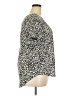 Chelsea & Theodore 100% Polyester Animal Print Silver Short Sleeve Blouse Size XXL - photo 4