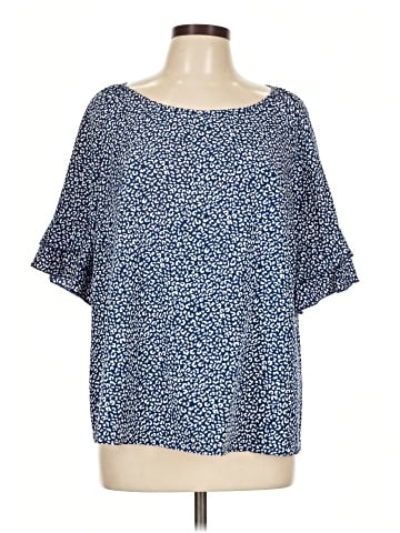 Shein Curve Short Sleeve Blouse (view 1)