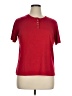 Classic Elements Red Short Sleeve Henley Size XL - photo 1