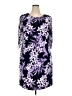 Connected Apparel Print Purple Cocktail Dress Size 18 - photo 1