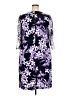 Connected Apparel Print Purple Cocktail Dress Size 18 - photo 2