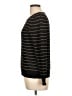 EMALINE Stripes Black Pullover Sweater Size L - photo 5