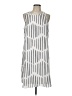 Apt. 9 100% Polyester Stripes Silver Casual Dress Size L - photo 1