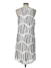 Apt. 9 100% Polyester Stripes Silver Casual Dress Size L - photo 2