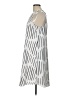 Apt. 9 100% Polyester Stripes Silver Casual Dress Size L - photo 5