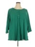 Torrid Green Long Sleeve Henley Size 2X Plus (2) - photo 1