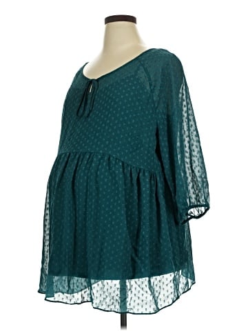 Motherhood 3/4 Sleeve Blouse (view 1)