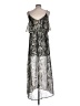 rue21 100% Polyester Paisley Silver Cocktail Dress Size L - photo 2
