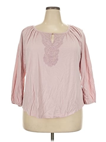 Chaps 3/4 Sleeve T-Shirt (view 1)