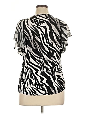 7th Avenue Design Studio New York & Company Short Sleeve Blouse (view 2)
