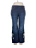 Chico's Paisley Blue Jeans Size Lg Petite (2.5) - photo 1