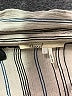 Floreat 100% Rayon Stripes Silver Long Sleeve Blouse Size L - photo 7