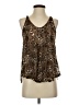 Love J Brown Sleeveless Blouse Size S - photo 1