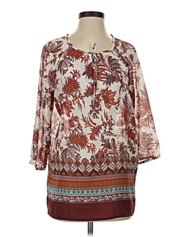Hannah 3/4 Sleeve Blouse (view 1)