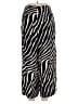 H&M 100% Viscose Animal Print Ivory Black Casual Pants Size XL - photo 2