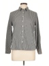 Lands' End 100% Baumwolle Houndstooth Gray Long Sleeve Button-Down Shirt Size 12 (petite) - photo 1