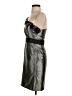 Max and Cleo Metallic Silver Cocktail Dress Size 2 - photo 5