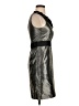 Max and Cleo Metallic Silver Cocktail Dress Size 2 - photo 4