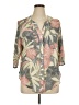 Ruby Rd. Tropical Tan 3/4 Sleeve Blouse Size XL - photo 1