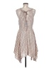 Miss Me 100% Polyester Argyle Tan Casual Dress Size M - photo 2