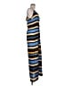 MICHAEL Michael Kors 100% Polyester Stripes Blue Casual Dress Size M - photo 4